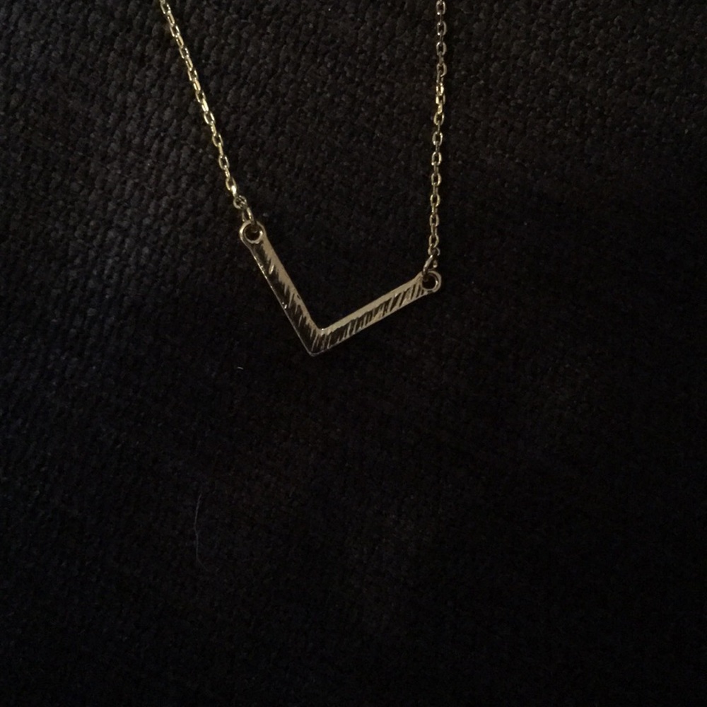 NWT Uncommon James gold “v” necklace